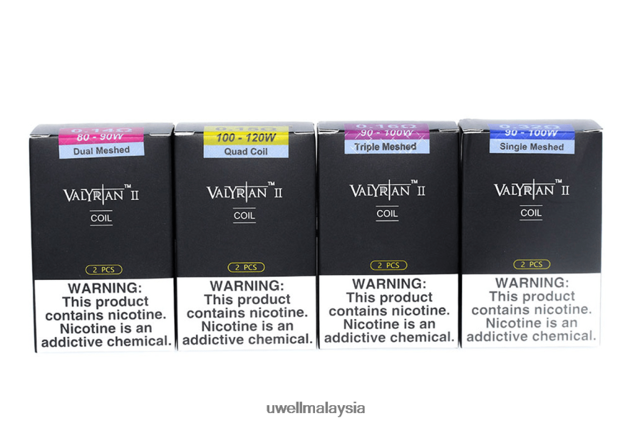 UWELL E Cig - X6BB6228 UWELL VALYRIAN 2 gegelung gantian (2 pek) un2 mesh tunggal 0.32ohm