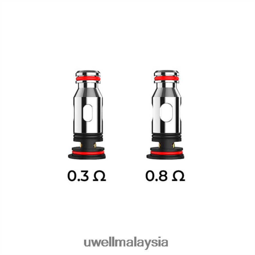 UWELL Kuala Lumpur - X6BB6283 UWELL PA gegelung gantian 0.8ohm (4 pek)
