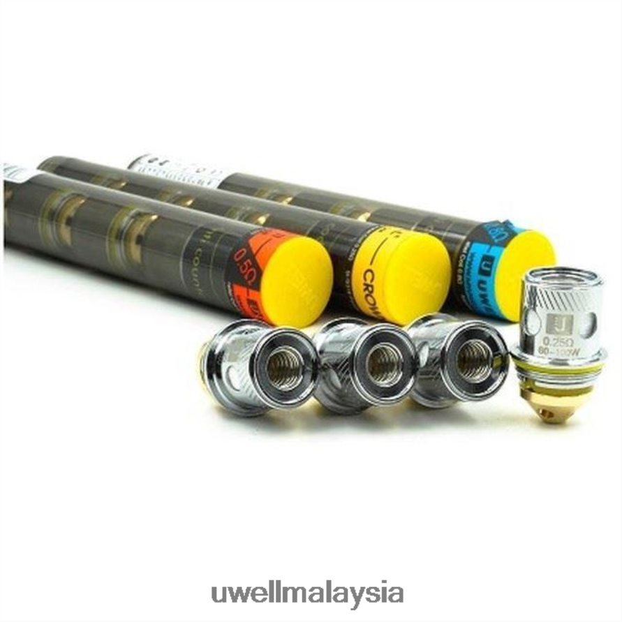 UWELL Online Shop - X6BB62260 UWELL CROWN 2 gegelung gantian (4 pek) sus316 selari 0.25ohm