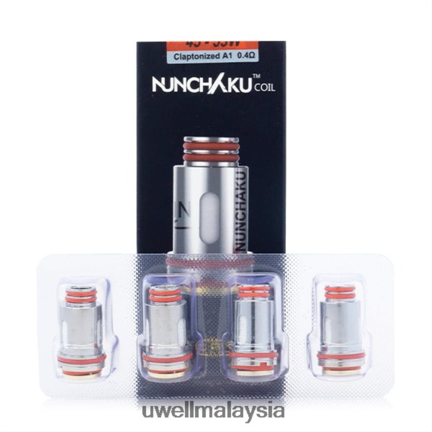 UWELL Products Malaysia - X6BB62262 UWELL NUNCHAKU gegelung (4 pek) 0.4ohm