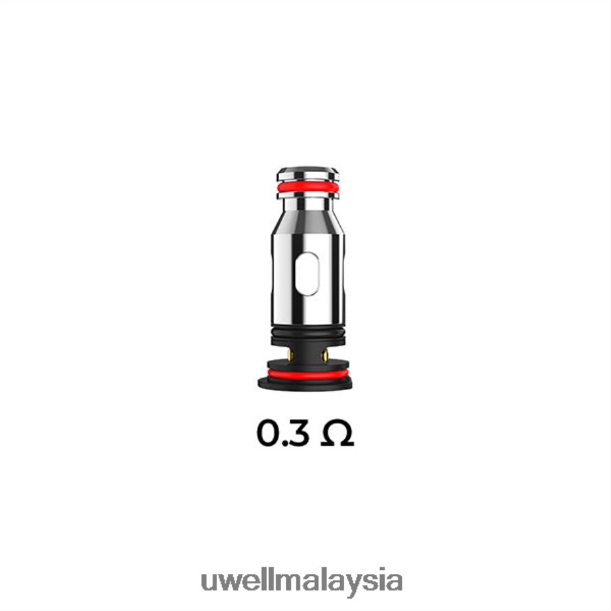 UWELL Products Malaysia - X6BB6282 UWELL PA gegelung gantian 0.3ohm (4 pek)