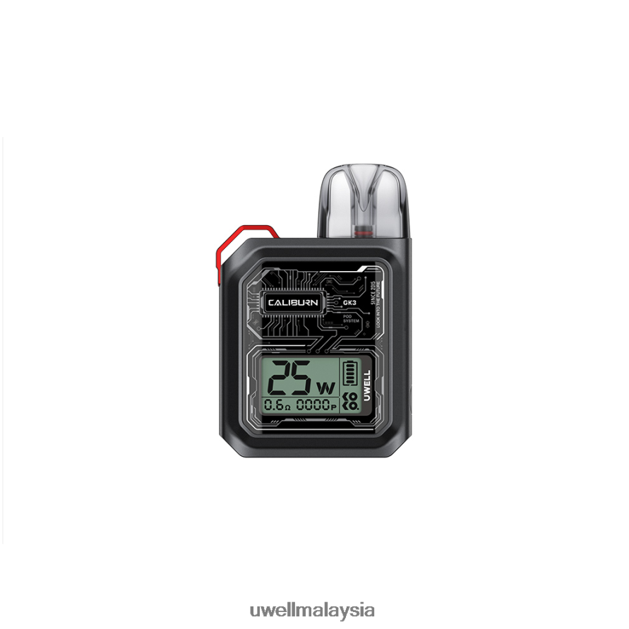 UWELL Online Shop - X6BB62170 UWELL CALIBURN GK3 sistem pod hitam