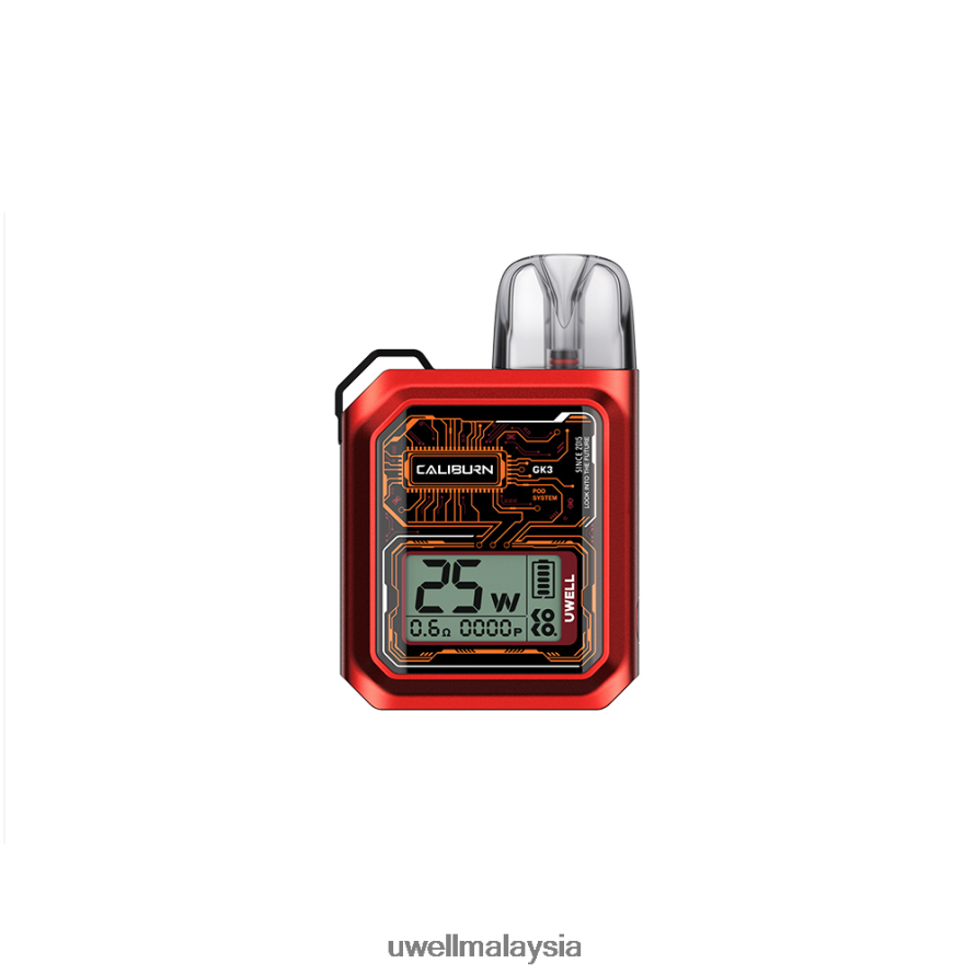 UWELL Products Malaysia - X6BB62172 UWELL CALIBURN GK3 sistem pod merah