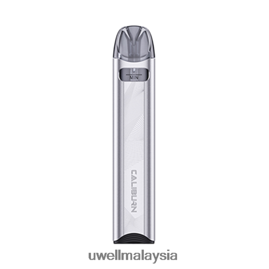 UWELL Products Malaysia - X6BB6222 UWELL CALIBURN A3S kit (sistem pod) perak cahaya bulan