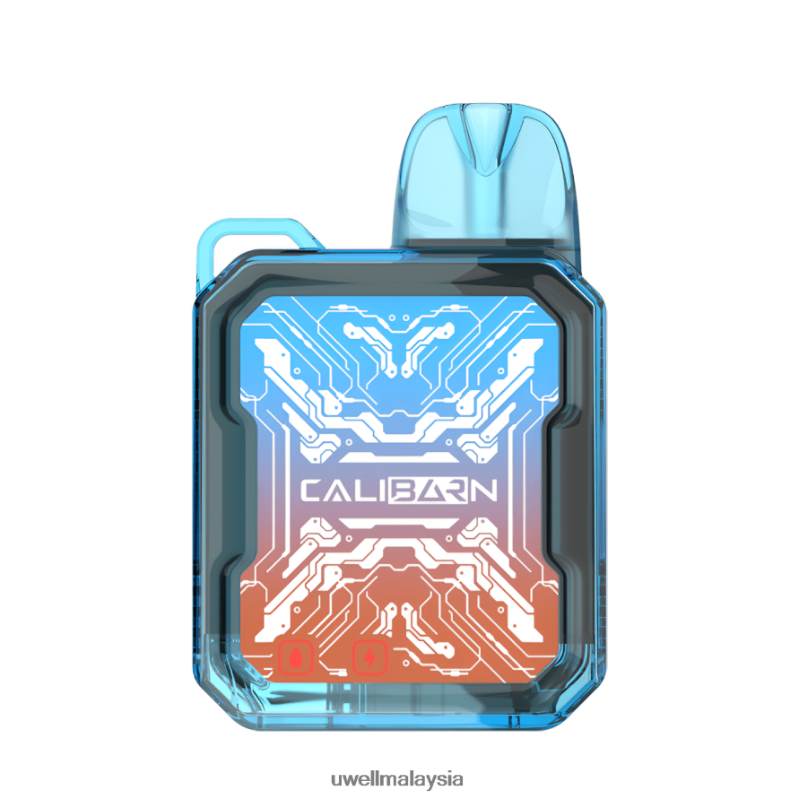 UWELL Disposable Pod - X6BB62277 UWELL CALIBURN bar b6000 vape pakai buang ais razz biru