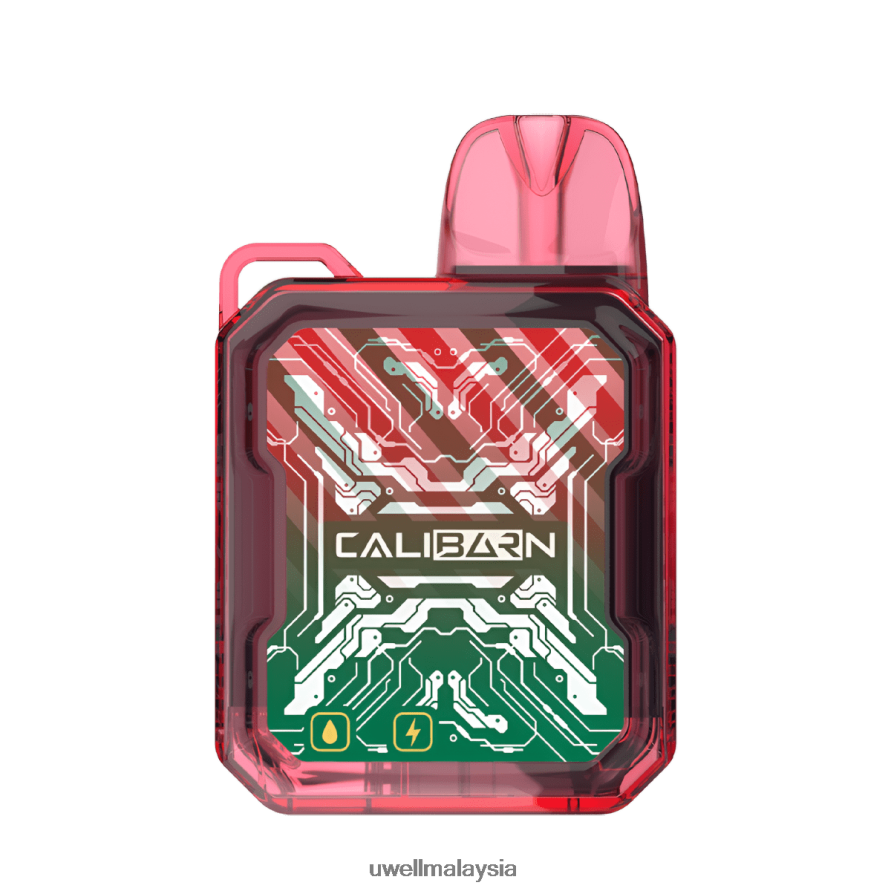UWELL Disposable Pod - X6BB62277 UWELL CALIBURN bar b6000 vape pakai buang ais razz biru