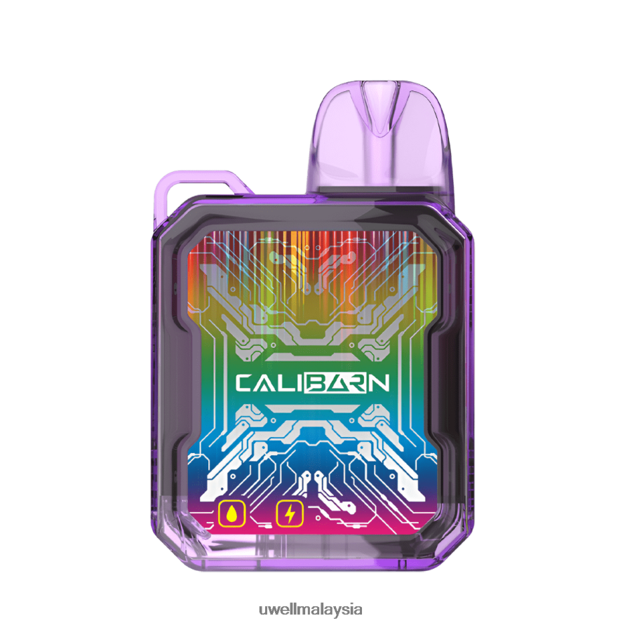 UWELL Disposable Pod - X6BB62277 UWELL CALIBURN bar b6000 vape pakai buang ais razz biru