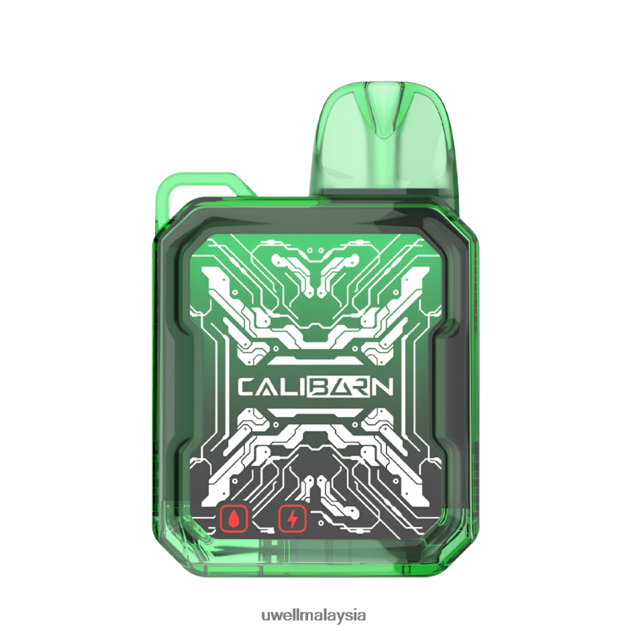 UWELL Disposable Pod - X6BB62277 UWELL CALIBURN bar b6000 vape pakai buang ais razz biru