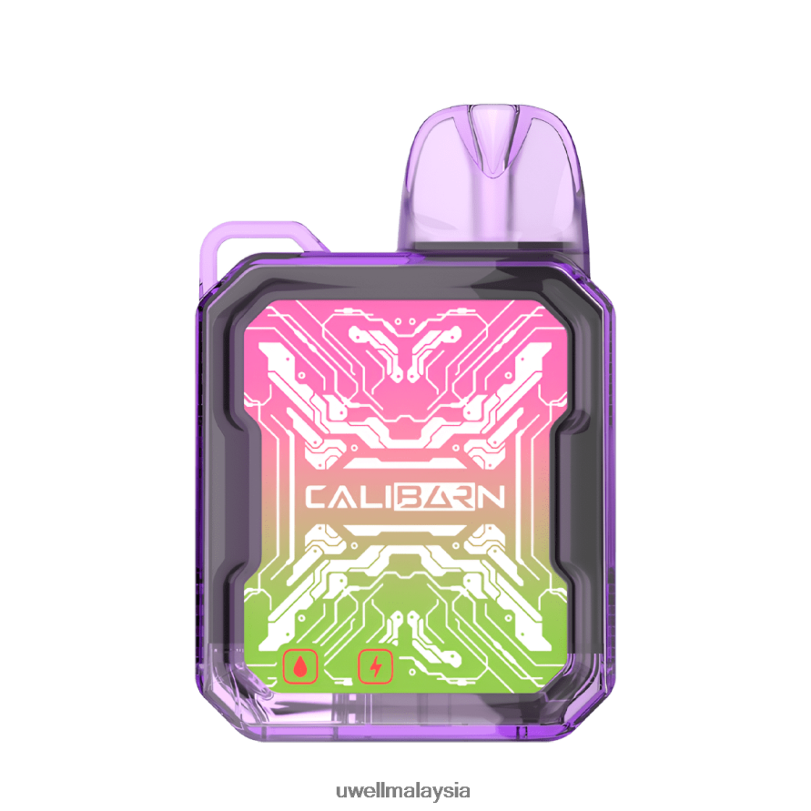 UWELL Disposable Pod - X6BB62277 UWELL CALIBURN bar b6000 vape pakai buang ais razz biru