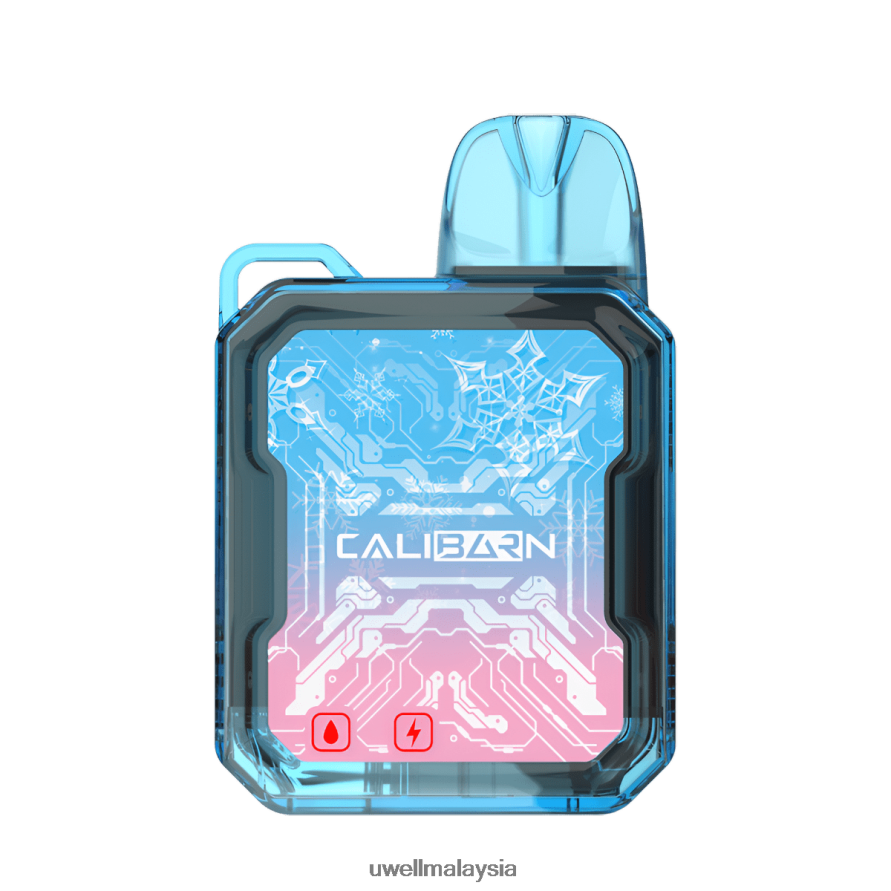 UWELL Disposable Pod - X6BB62277 UWELL CALIBURN bar b6000 vape pakai buang ais razz biru