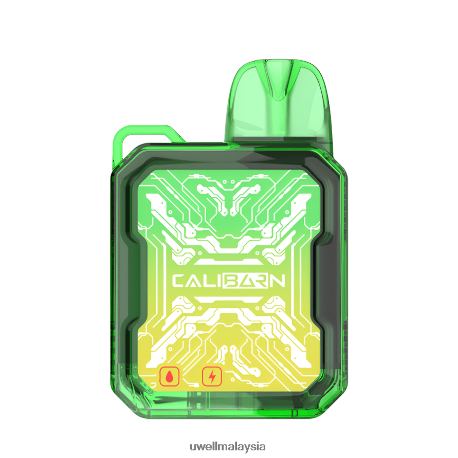 UWELL Disposable Pod - X6BB62277 UWELL CALIBURN bar b6000 vape pakai buang ais razz biru